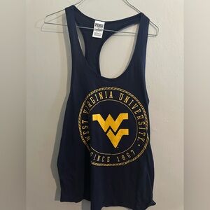 West Virginia Mountianeers pink vs tank top size Small